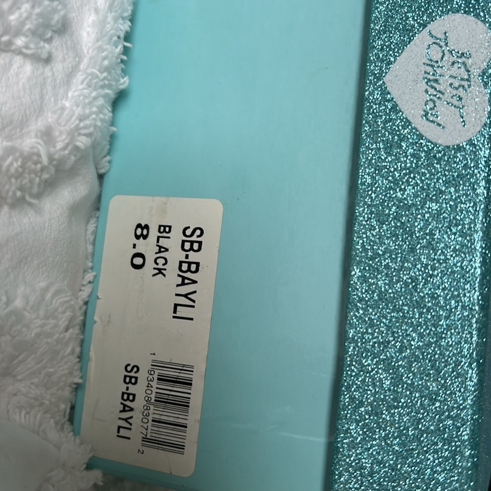 Betsy Johnson Crystal Peep Toes sz8 - Picture 6 of 6